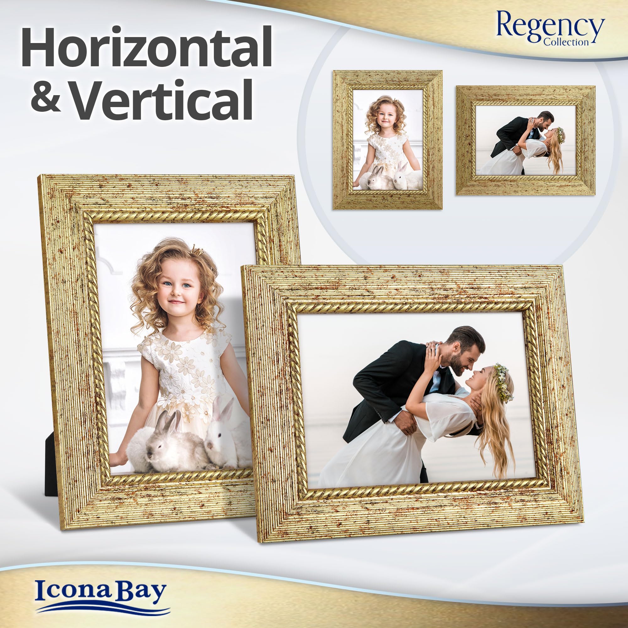 Amazon.com - Icona Bay 5x7 Gold Picture Frame, French Baroque